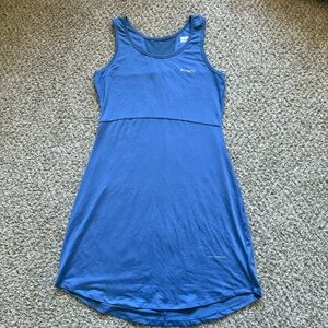 Columbia PFG Midway Bay Dress Womens Small Blue Athletic Omni-Freeze Athleisure
